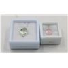 Image 1 : #48-NATURAL PINK ROSE QZ 4.05CT,GREEN AMETHYST