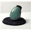 Image 1 : 15) NATURAL OVAL AMAZONITE SIZE 10 RING WITH