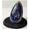 Image 1 : 12) NATURAL PEAR SHAPED SODALITE SIZE 10.5 RING