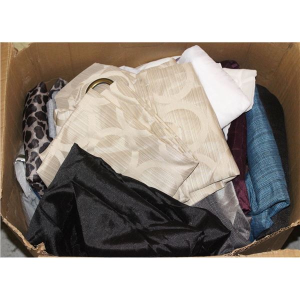 BOX OVER 30 NEW CURTAIN PANELS