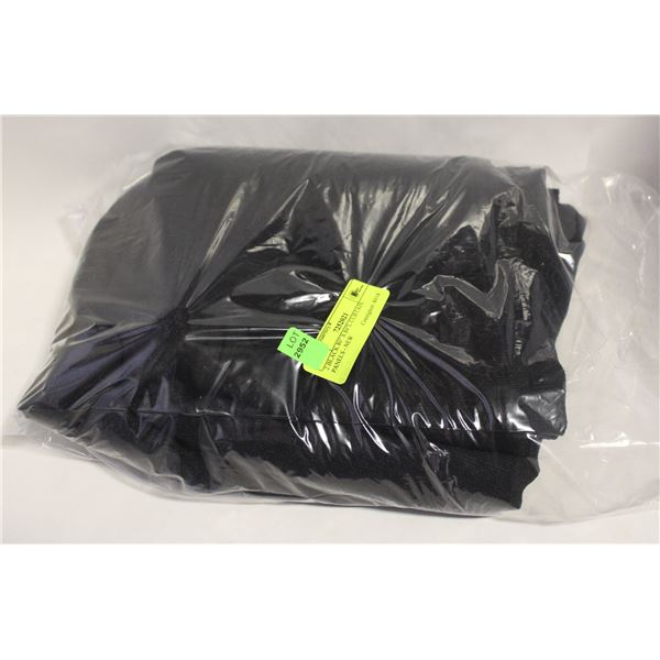 2 BLACK 80" X 84"L CURTAIN PANELS - NEW