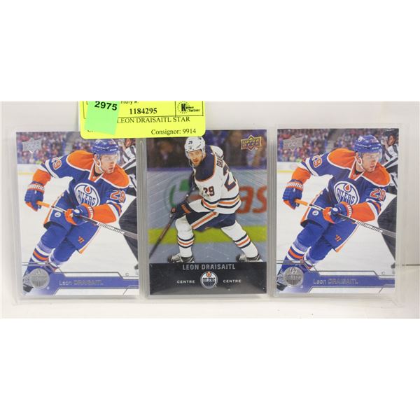 LOT OF 3 LEON DRAISAITL STAR CARDS