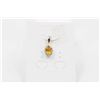 #220-NATURAL CITRINE & CZ PENDANT