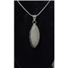 26)  MARQISE CUT NATURAL MOONSTONE PENDANT