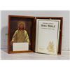 Image 1 : VTG CEDAR BOX WITH 1976 BIBLE MEMORIAL