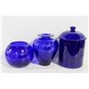 Image 1 : 4PC BLUE GLASSWARE
