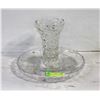 5 SECTION CRYSTAL/GLASS SERVING PLATTER