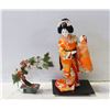 Image 1 : VINTAGE JAPANESE GEISHA PORCELAIN DOLL W JADE