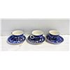 Image 1 : 6 PC JAPANESE MADE BLUE WILLOW TEA AND SAUCER SET