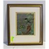 Image 1 : 19" X 22" ALLAN BROOKS "RUBY-THROATED HUMMINGBIRD