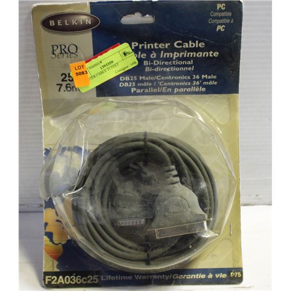 PRINTER CABLE 25 FEET