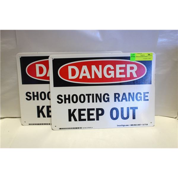 2 DANGER WARNING SIGNS