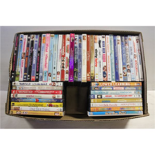 FLAT OF 48 DVDS COMEDY, CHILDREN, ASSORTED