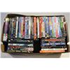 FLAT OF 50 ASSORTED DVDS