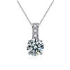 Image 5 : 1 CT GRA CERTIFIED ROUND BRILLIANT 925S NECKLACE