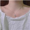 Image 4 : 1 CT GRA CERTIFIED ROUND BRILLIANT 925S NECKLACE