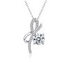 Image 5 : 1 CT GRA CERTIFIED ROUND BRILLIANT 925S NECKLACE