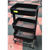 Image 1 : BLACK ROLLING STORAGE TROLLEY