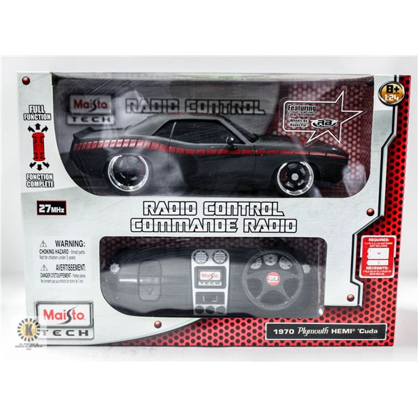 MAISTO TECH 1970 PLYMOUTH HEMI CUDA 1:24 RC