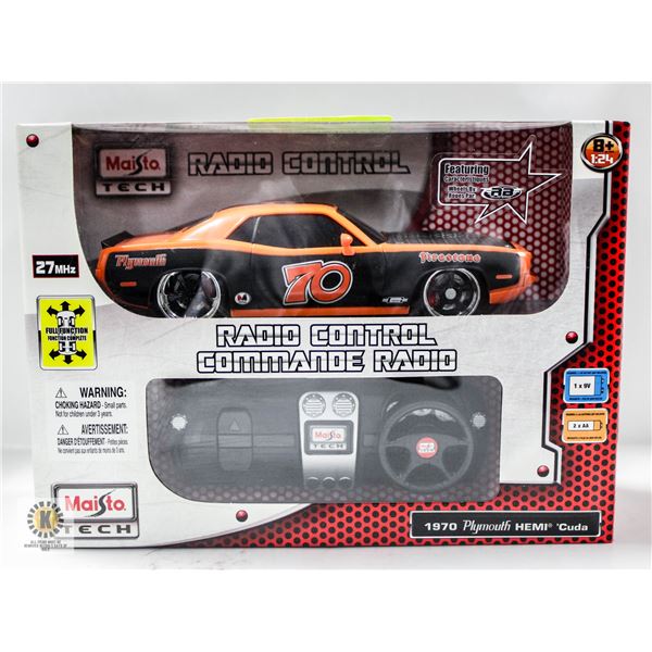 MAISTO TECH 1970 PLYMOUTH HEMI CUDA 1:24 RC