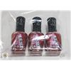 Image 1 : NEW 3 PACK OF SALLY HANSEN MIRACLE GEL NAIL COLOUR