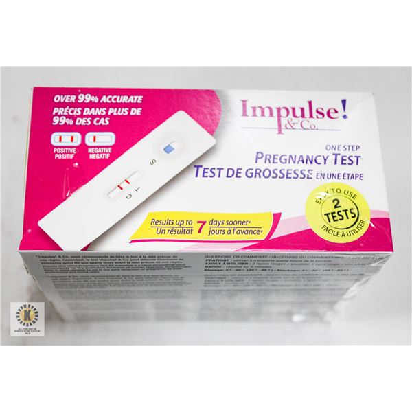 5 BOXES OF IMPULSE & CO ONE STEP PREGNANCY TEST