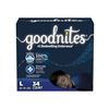 Image 1 : NEW 34PK GOODNITES UNDERWEAR SZ L (68-95LBS)