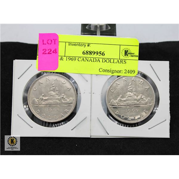 1968 & 1969 CANADA DOLLARS