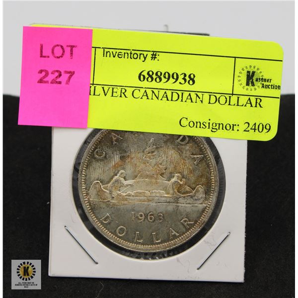 1963 SILVER CANADIAN DOLLAR