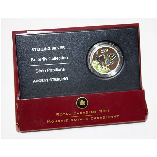 2006 SILVER .925 SHORT TAILED SWALLOW BUTTERFLY 50