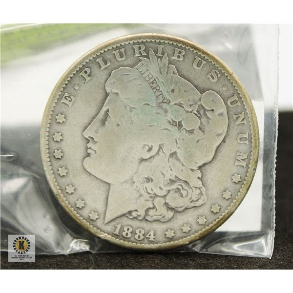 1884 O SILVER USA MORGAN $1 DOLLAR COIN