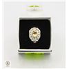 Image 1 : CITRINE STERLING SILVER GEMSTONE RING NEW SIZE 7