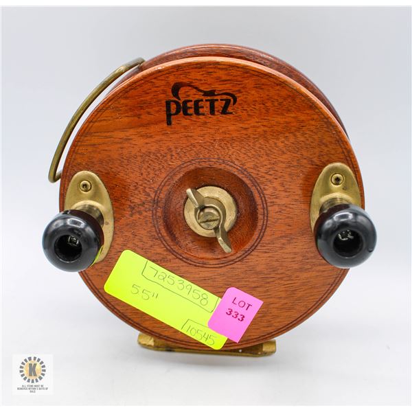 COLLECTIBLE PEETZ FISHING REEL 5.5"