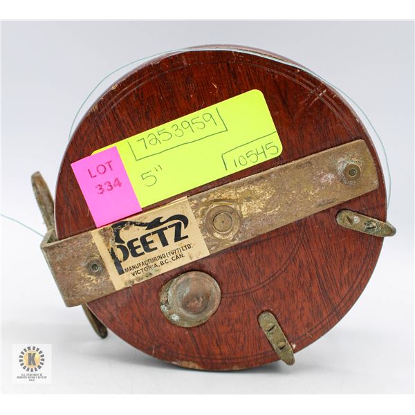 COLLECTIBLE PEETZ FISHING REEL 5"