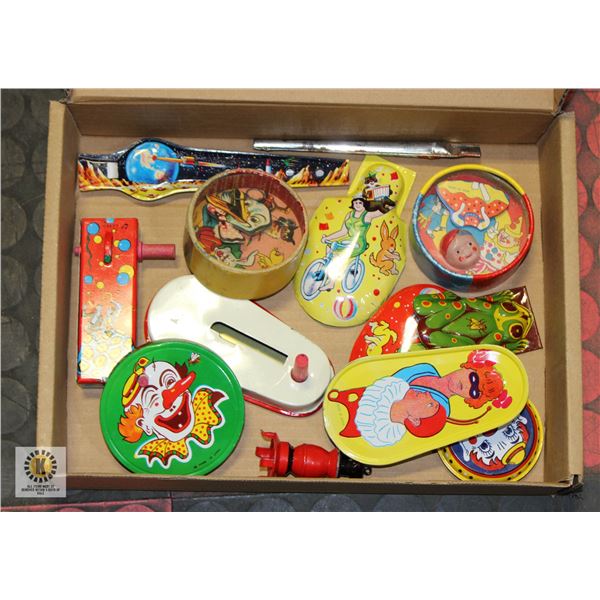 BOX OF: (2) DEXTERITY PUZZLES (JAPAN)(5) TIN