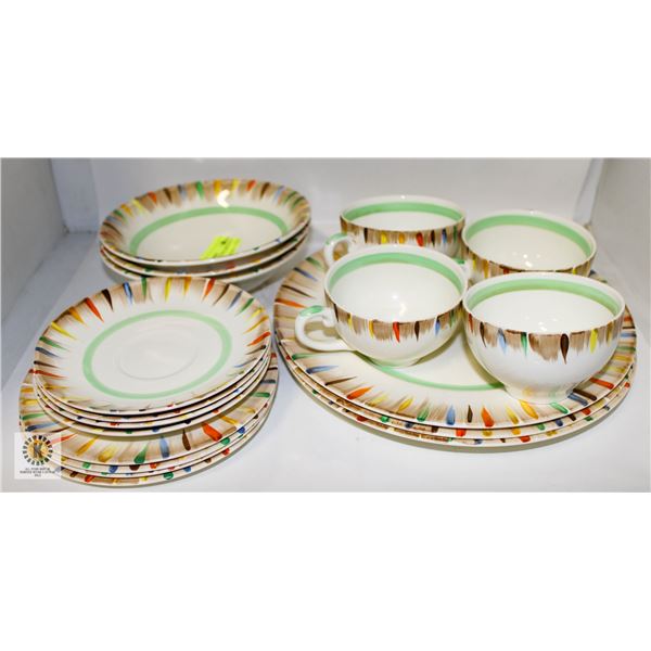 DISHES- HAND PAINTED-(MYOTT) ENGLAND