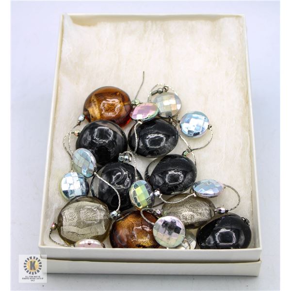 MURANO GLASS NECKLACE & EARRINGS SET