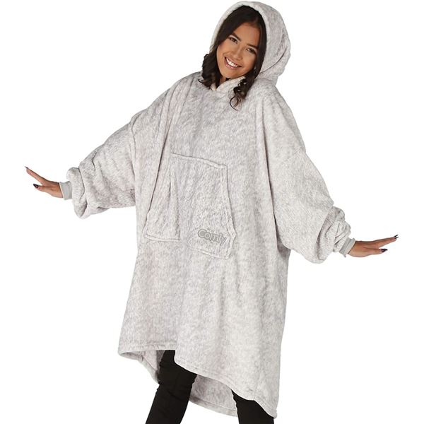 NEW THE COMFY DREAM HEATHER GRAY WEARABLE BLANKET