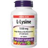 Image 1 : NEW 60 TABLETS L-LYSINE 1000MG WEBBER NATURALS