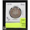 1978 CANADA 50C. QUEEN ELIZABETH 2
