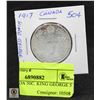 Image 2 : 1917 CANADA 50C. KING GEORGE 5