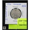 1936 CANADA 25C. KING GEORGE 5