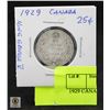 Image 1 : 1929 CANADA 25C. KING GEORGE 5