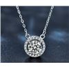 1CT GRA CERTIFIED ROUND BRILLIANT 925S NECKLACE