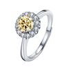 1CT GRA CERTIFIED ROUND BRILLLIANT MOISSANITE 925S