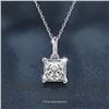 Image 1 : 1CT GRA CERTIFIED ROUND BRILLIANT 925S NECKLACE