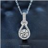 1CT GRA CERTIFIED ROUND BRILLIANT 925S NECKLACE