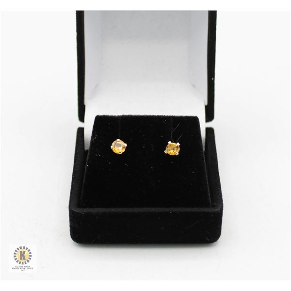 #2307-14 KT YELLOW GOLD EARRINGS WITH