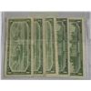 Image 2 : 5X 1967 $1 NOTES