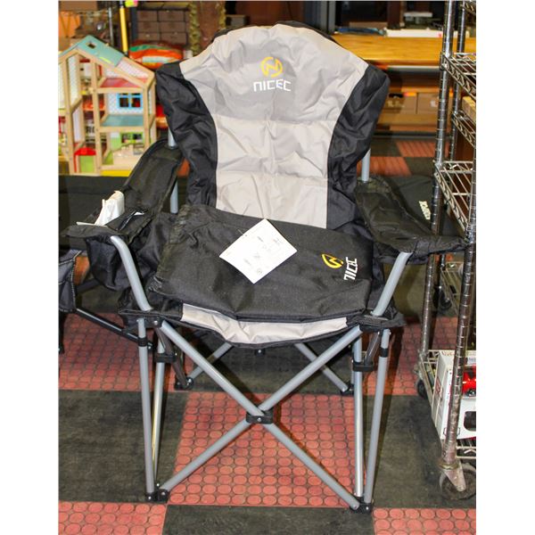 NEW NICEC CAMPING CHAIR WITH CARRYING CASE